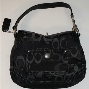Small black coach purse